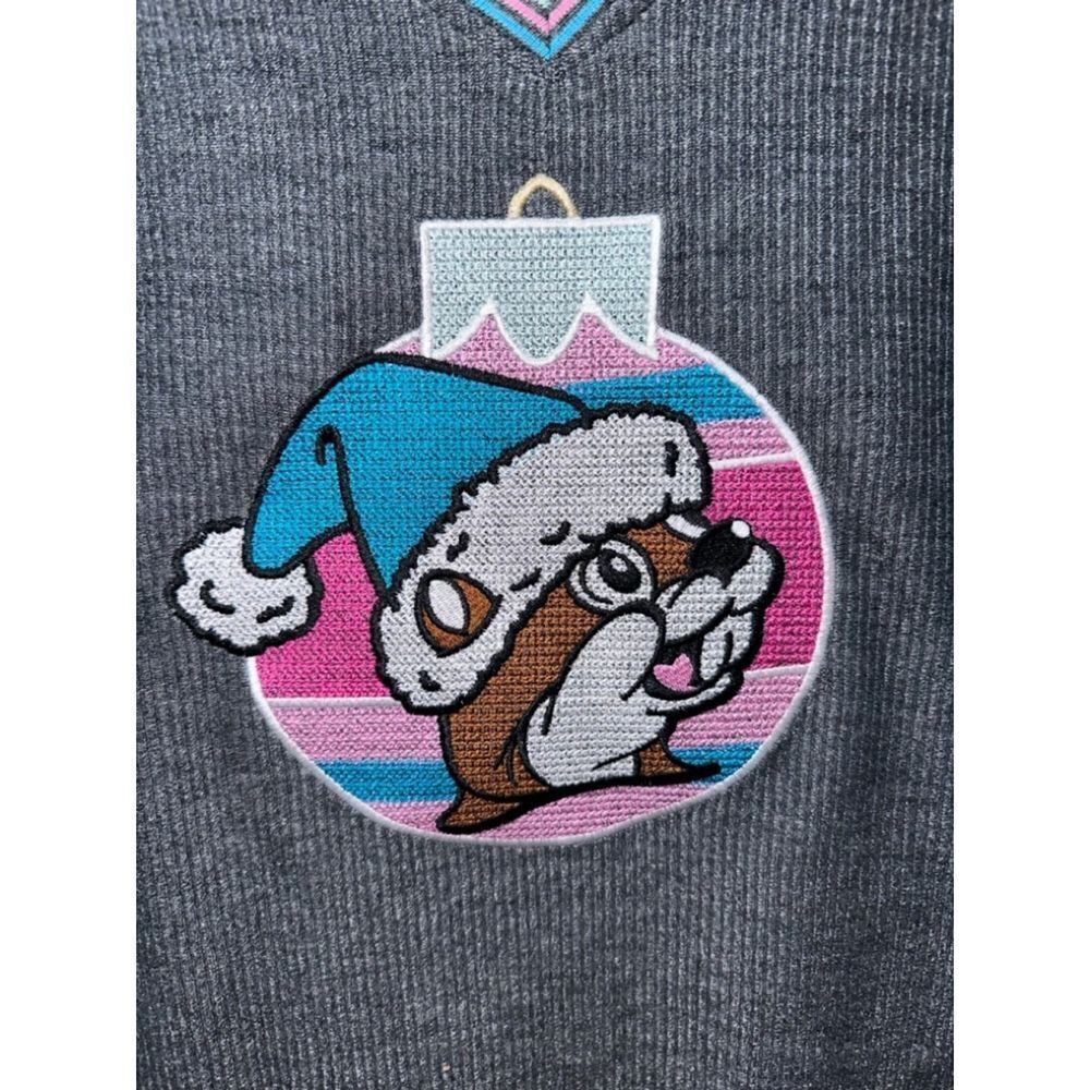 Buc-ees Embroidered Christmas Ornament Sweatshirt - Picture 2 of 6